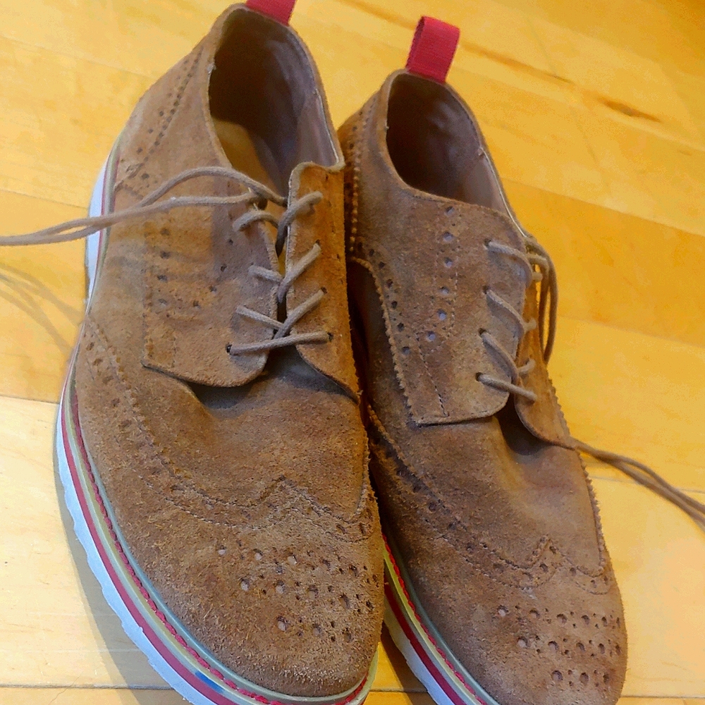 Kenneth Cole Wingtip Never too hype suede shoes
